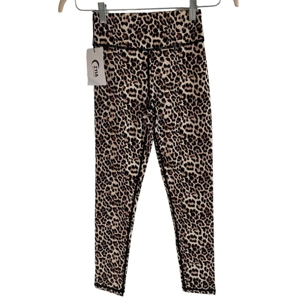 NWT Zyia Leopard 3-Piece Mix & Match Set, One Bra, Two Leggings, Size 4/XS - Picture 13 of 16